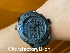 VS廠歐米茄墨黑海馬300米復刻版細節做工評測